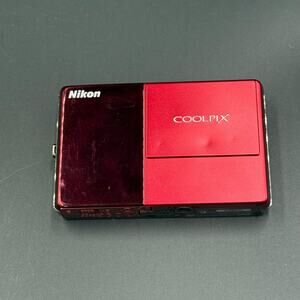 Nikon Coolpix S70 Red Untested As Is For Parts